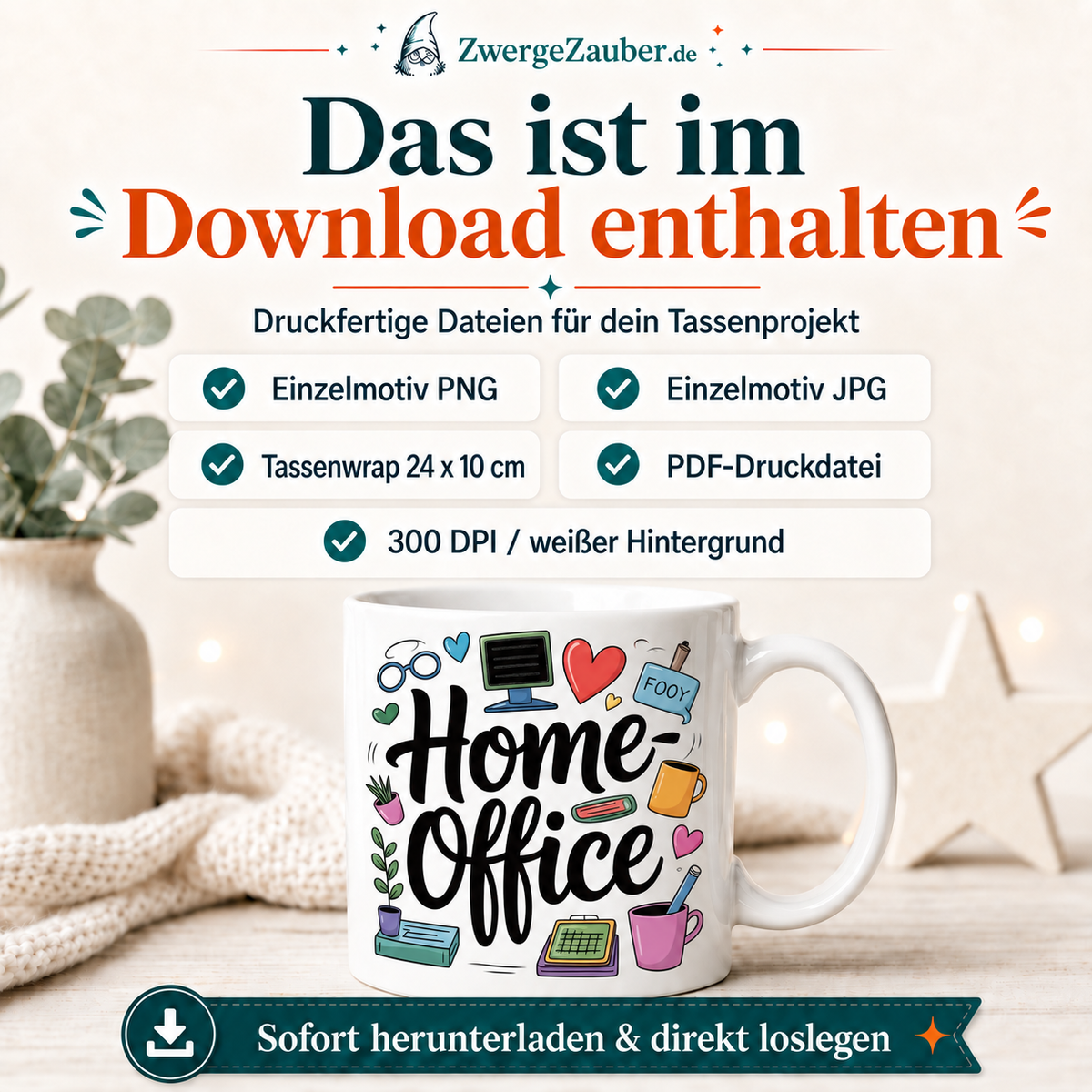 ZwergeZauber Tassendesign Homeoffice – Verkaufsbild 2