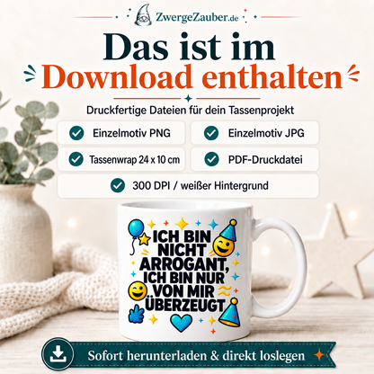 ZwergeZauber Tassendesign Ich bin nicht arrogant  – Verkaufsbild 2