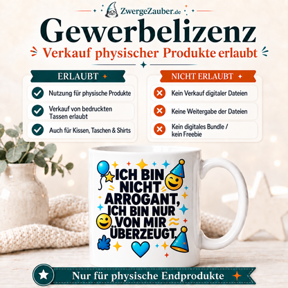 ZwergeZauber Tassendesign Ich bin nicht arrogant  – Verkaufsbild 4