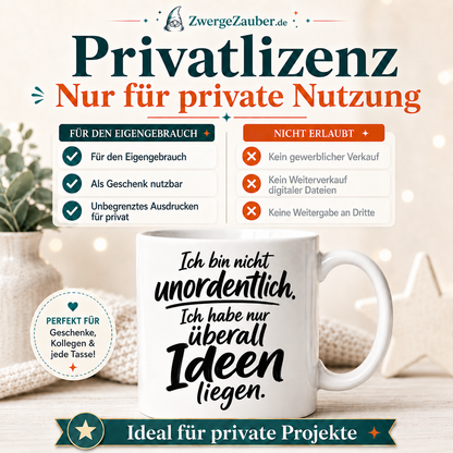 ZwergeZauber Tassendesign Ich bin nicht unordentlich – Verkaufsbild 3