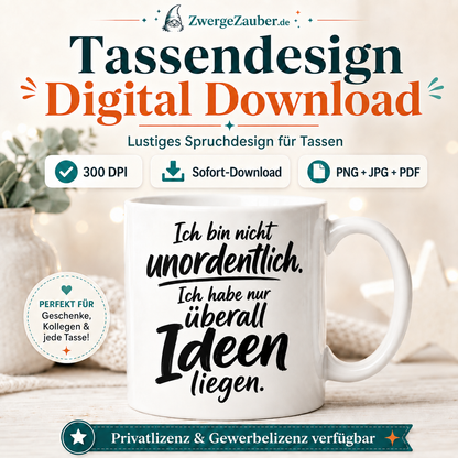 ZwergeZauber Tassendesign Ich bin nicht unordentlich – Verkaufsbild 1
