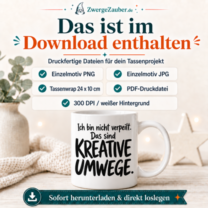 ZwergeZauber Tassendesign Ich bin nicht verpeilt – Verkaufsbild 2