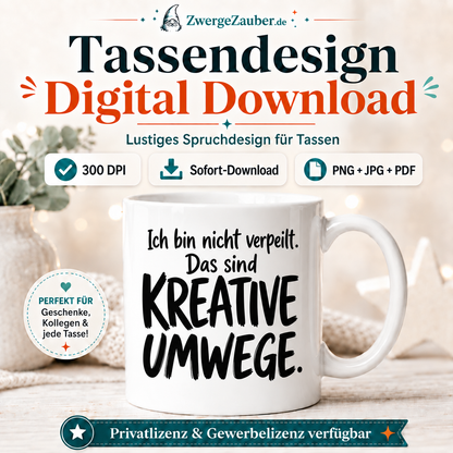 ZwergeZauber Tassendesign Ich bin nicht verpeilt – Verkaufsbild 1