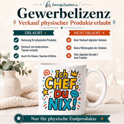 ZwergeZauber Tassendesign Ich Chef, du nix! – Verkaufsbild 4