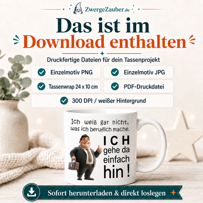 ZwergeZauber Tassendesign Ich gehe da einfach hin – Verkaufsbild 2