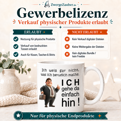 ZwergeZauber Tassendesign Ich gehe da einfach hin – Verkaufsbild 4