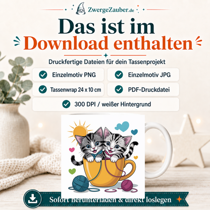 ZwergeZauber Tassendesign Kätzchen in der Tasse – Verkaufsbild 2