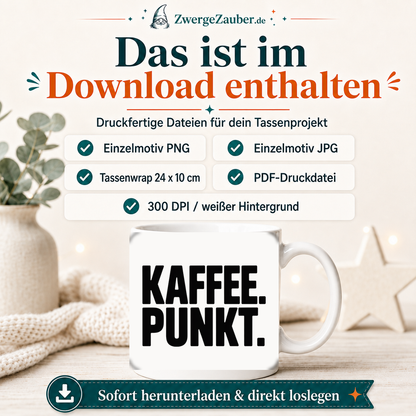 ZwergeZauber Tassendesign Kaffee. Punkt.  – Verkaufsbild 2