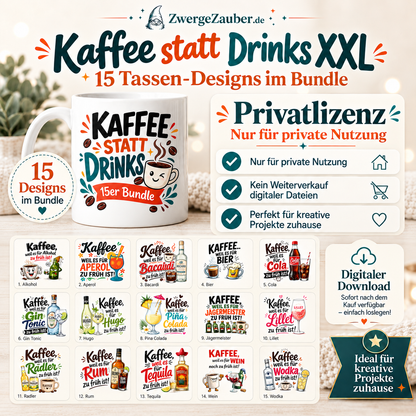 ZwergeZauber Tassendesign 15 lustige Tassendesigns als Digital Download – Verkaufsbild 3