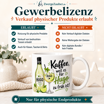 ZwergeZauber Tassendesign Kaffee, weil es für Hugo zu früh ist – Verkaufsbild 4