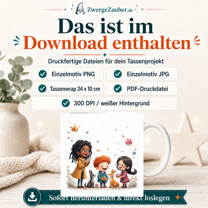 ZwergeZauber Tassendesign Magische Tierfreunde – Verkaufsbild 2