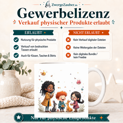ZwergeZauber Tassendesign Magische Tierfreunde – Verkaufsbild 4