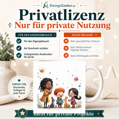 ZwergeZauber Tassendesign Magische Tierfreunde – Verkaufsbild 3