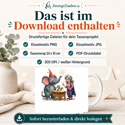 ZwergeZauber Tassendesign Magische Tierfreunde Zauberschule – Verkaufsbild 2