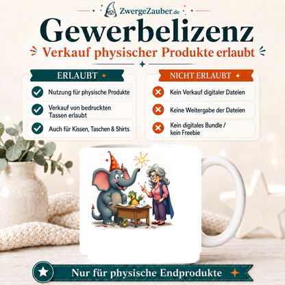 ZwergeZauber Tassendesign Magische Tierfreunde Zauberschule – Verkaufsbild 4
