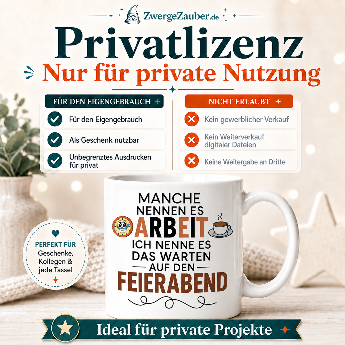 ZwergeZauber Tassendesign Manche nennen es Arbeit  – Verkaufsbild 3