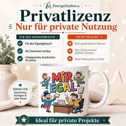 ZwergeZauber Tassendesign Mir egal  – Verkaufsbild 3