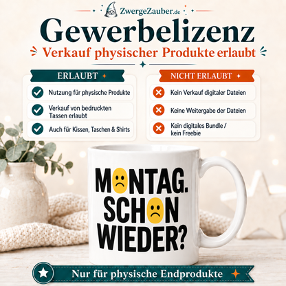 ZwergeZauber Tassendesign Montag schon wieder? – Verkaufsbild 4
