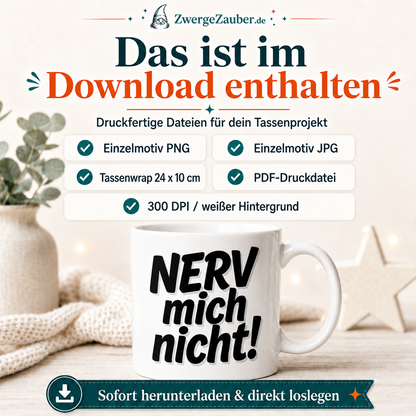 ZwergeZauber Tassendesign Nerv mich nicht! – Verkaufsbild 2