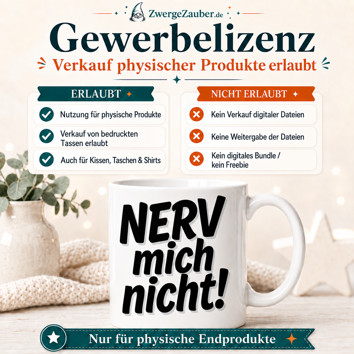 ZwergeZauber Tassendesign Nerv mich nicht! – Verkaufsbild 4