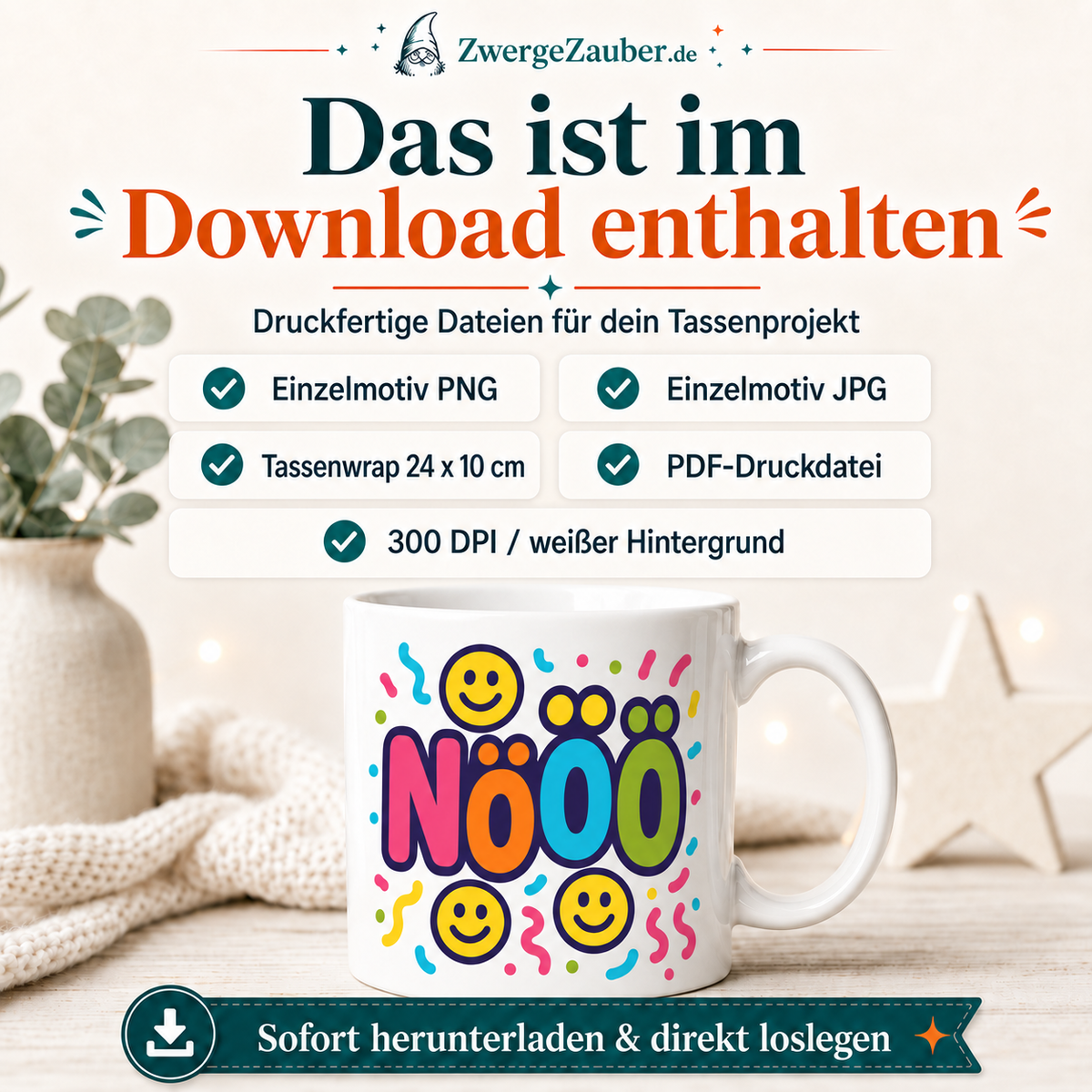 ZwergeZauber Tassendesign Nööö – Verkaufsbild 2