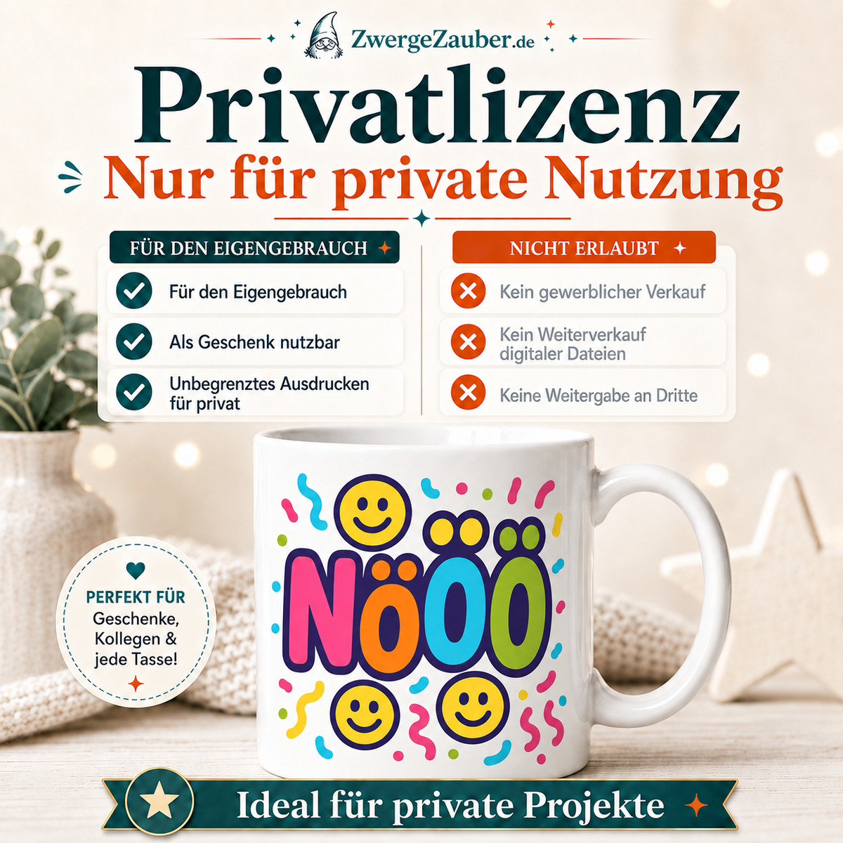 ZwergeZauber Tassendesign Nööö – Verkaufsbild 3