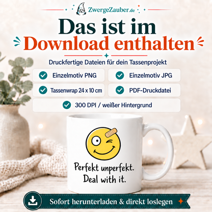 ZwergeZauber Tassendesign Perfekt unperfekt. Deal with it. – Verkaufsbild 2
