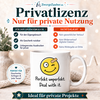 ZwergeZauber Tassendesign Perfekt unperfekt. Deal with it. – Verkaufsbild 3
