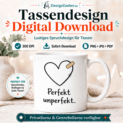 ZwergeZauber Tassendesign Perfekt unperfekt. – Verkaufsbild 1