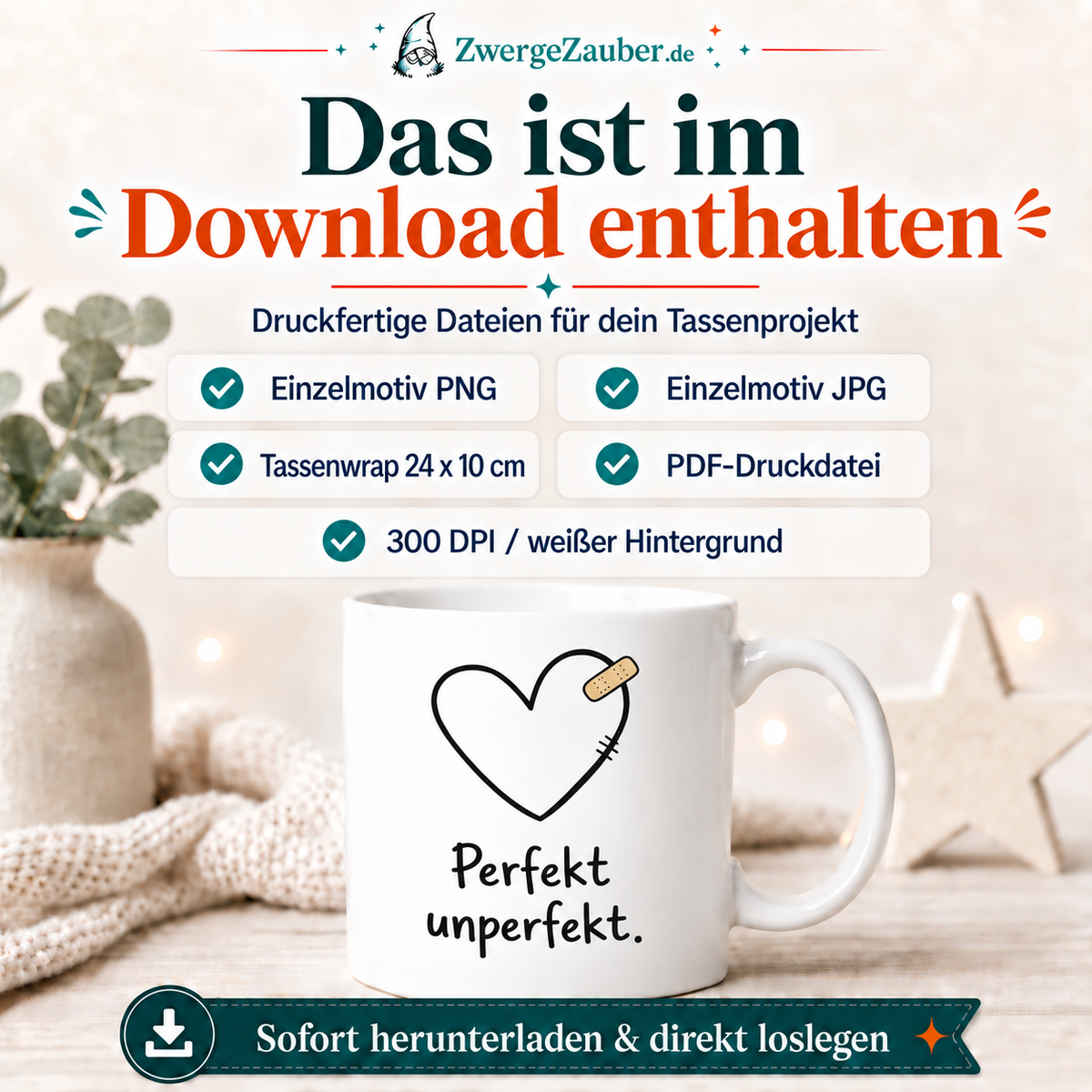 ZwergeZauber Tassendesign Perfekt unperfekt. – Verkaufsbild 2