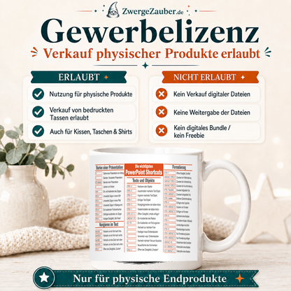 ZwergeZauber Tassendesign PowerPoint Shortcuts Tastenkürzel – Verkaufsbild 4