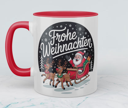 Wunderschöne Weihnachtstasse mit dem Spruch „Frohe Weihnachten“ – ein ideales Geschenk für die Feiertage!