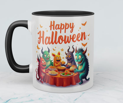 Lustige, bedruckte Happy Halloween Tasse – Perfektes Geschenk für die gruselige Henkersmahlzeit!