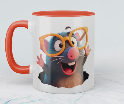Niedlicher lustiger Maulwurf - Bedruckte Tasse für Kinder, das perfekte Geschenk zum Strahlen!