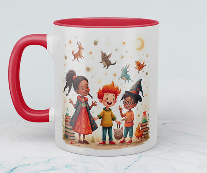 Bedruckte Tasse mit lustigen, magischen Tieren und Figuren – das perfekte Cartoon-Geschenk für Kinder!
