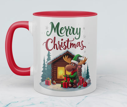Charmante Tasse mit lustigem Weihnachtselch – ideales Geschenk für Freunde und Familie in der Weihnachtszeit!