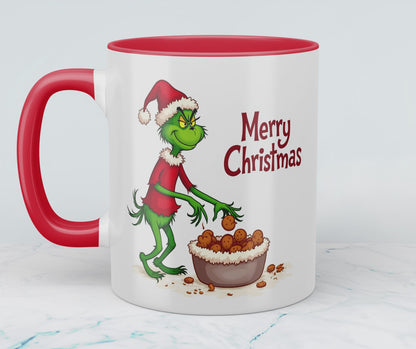 Humorvolle Grinch Weihnachtstasse – Bedruckte Tasse als perfektes Geschenk für die festliche Saison!