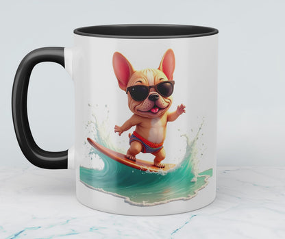 Wuff Wuff Wellenritt – Die perfekte lustige Geschenk-Tasse für Hunde Surf-Fans!