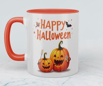 Lustige Halloween Tasse mit Kürbissen – Bedruckter Becher für gruselige Kaffeepausen und schaurigen Spaß!