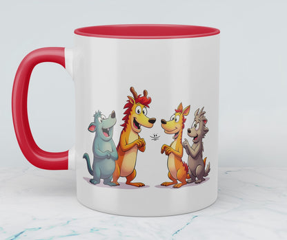 Lustige Cartoon-Kindertasse: Magische Tiere, bunte Designs, perfekt für kleine Abenteuerlustige!