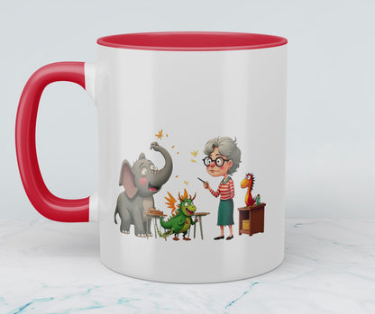 Lustige bedruckte Tasse mit Elefant – Magische Tiere und Figuren – Perfektes Geschenk für Kinder!