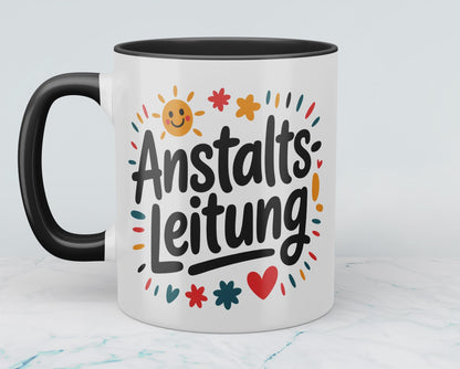 Witzige Kaffeetasse für die Anstaltsleitung – Humorvoller Bürobegleiter für Arbeitskollegen!