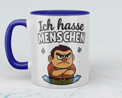 Kollegen-Geschenk: Bedruckte Tasse „Ich hasse Menschen“ – Für den humorvollen Arbeitsplatz