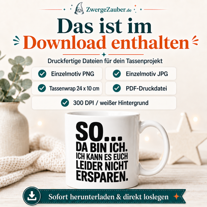 ZwergeZauber Tassendesign So da bin ich – Verkaufsbild 2
