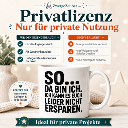 ZwergeZauber Tassendesign So da bin ich – Verkaufsbild 3