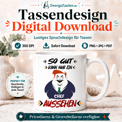 ZwergeZauber Tassendesign So gut kann nur ein Chef aussehen – Verkaufsbild 1