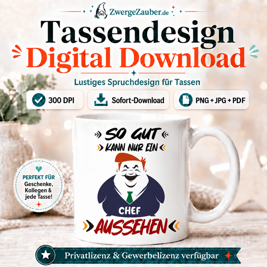ZwergeZauber Tassendesign So gut kann nur ein Chef aussehen – Verkaufsbild 1