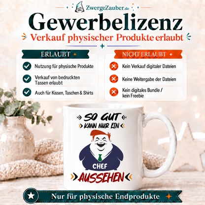 ZwergeZauber Tassendesign So gut kann nur ein Chef aussehen – Verkaufsbild 4
