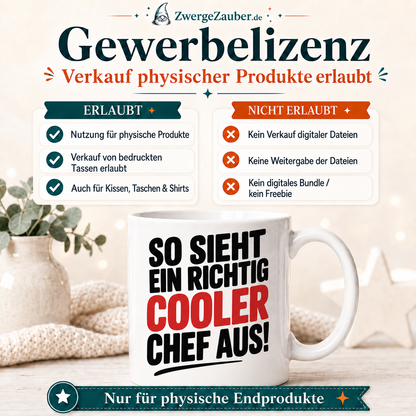 ZwergeZauber Tassendesign So sieht ein richtig cooler Chef aus – Verkaufsbild 4