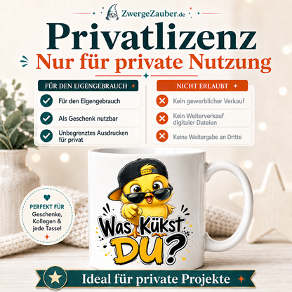 ZwergeZauber Tassendesign Was kükst du? – Verkaufsbild 3